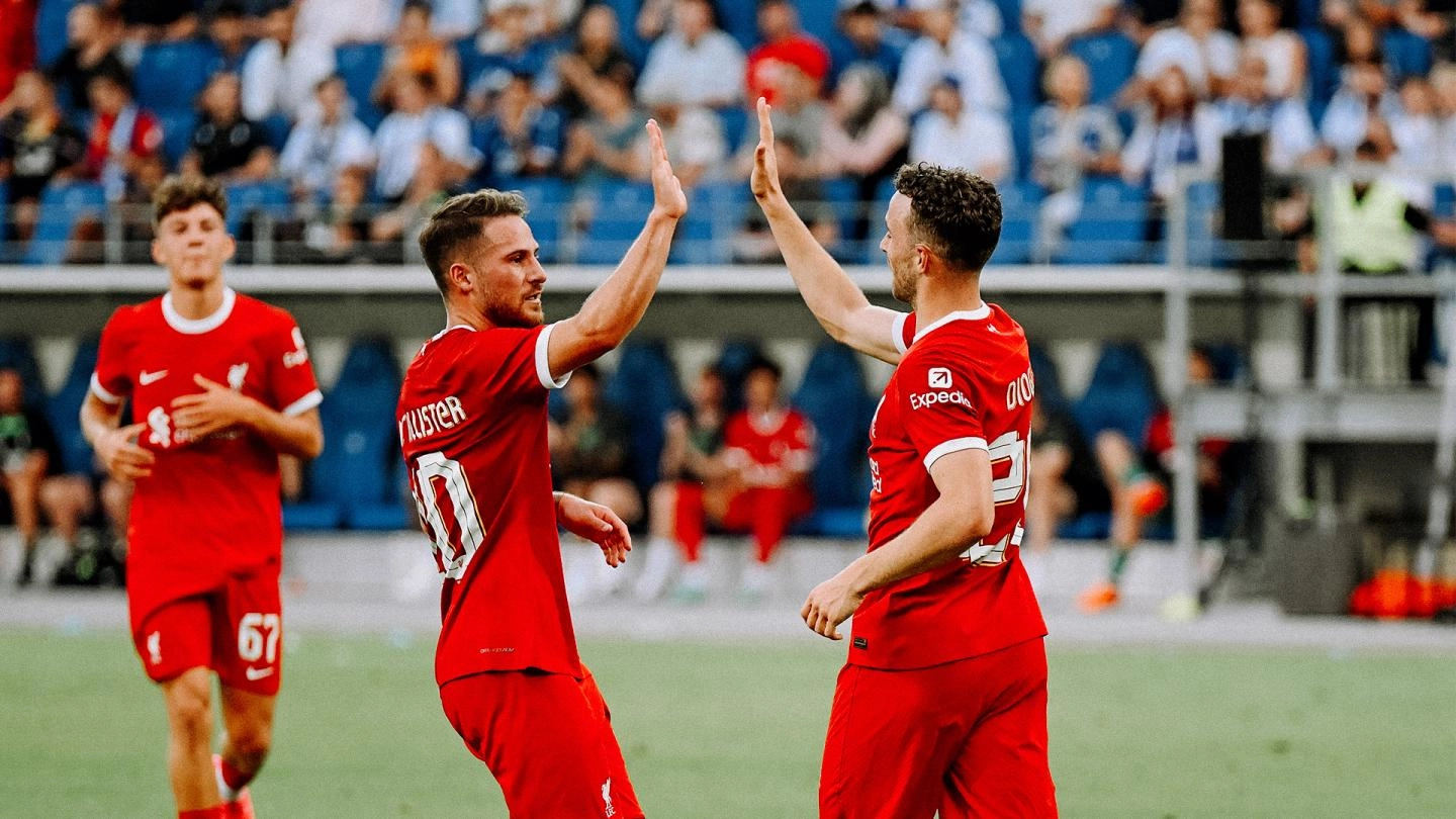 Photos: Mac Allister and Szoboszlai make Liverpool bow in win over Karlsruher