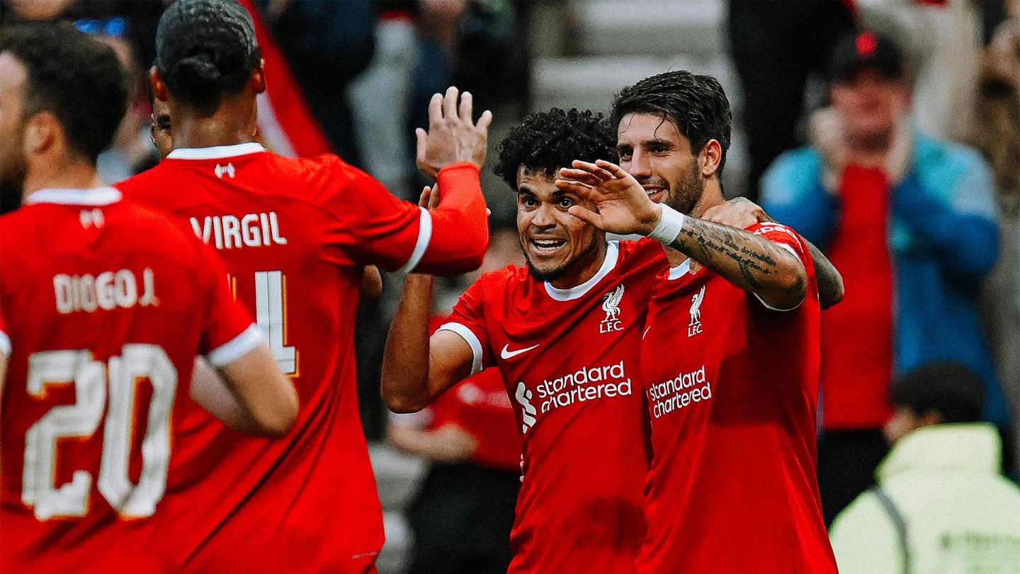 In photos: Salah, Jota and Diaz score as Liverpool beat Darmstadt at Deepdale