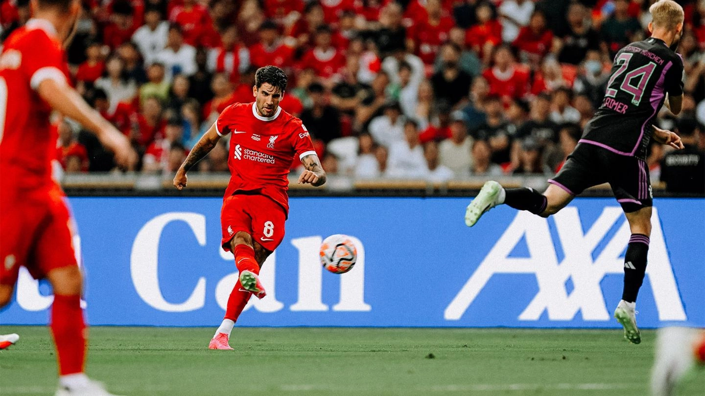 View the best photos from Liverpool's meeting with Bayern Munich in Singapore