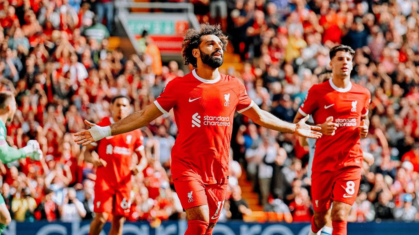 Mohamed Salah nets 200th goal for Liverpool in win over Crystal Palace; joins elite list of players. 