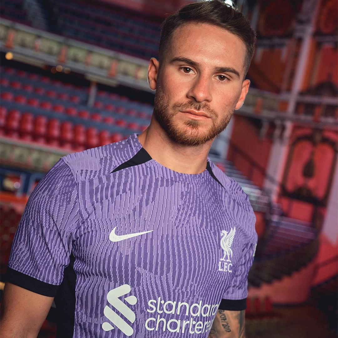 Photoshoot: Reds stars try out new Nike third kit at Liverpool