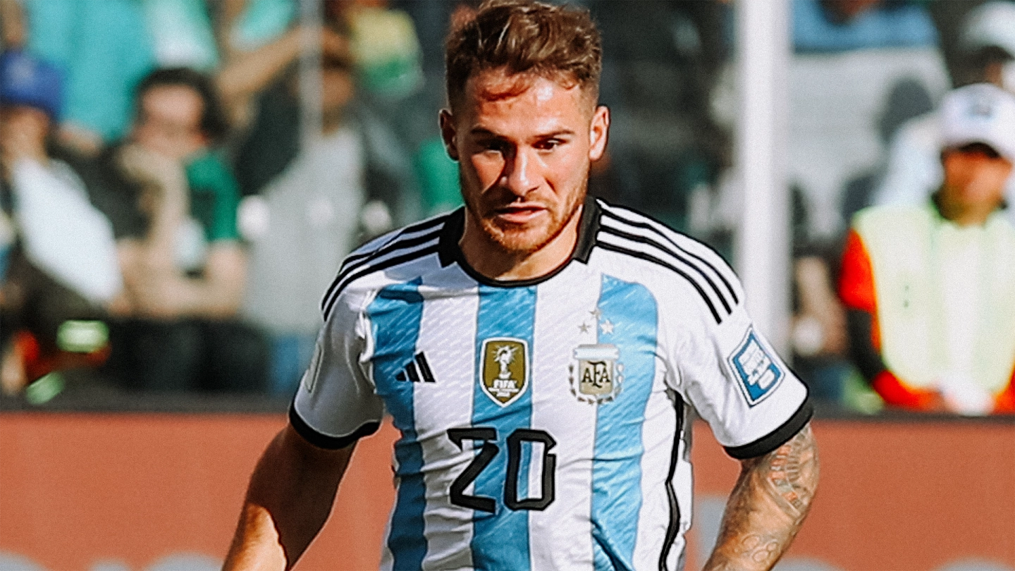 Alexis Mac Allister in action for Argentina during 2026 World Cup qualifying