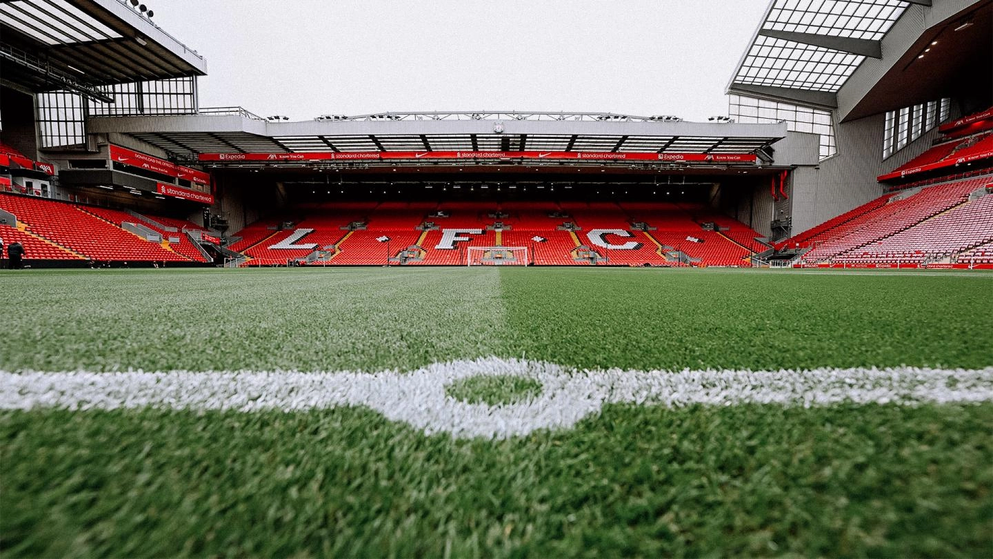 Anfield, home of Liverpool FC