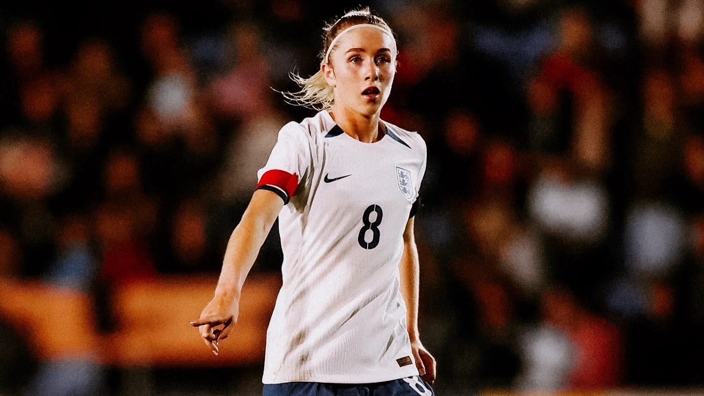 Missy Bo Kearns in action for England U23s
