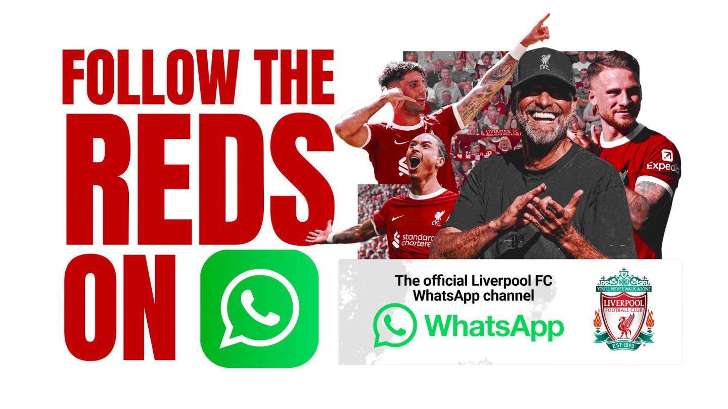 Join Liverpool FCs WhatsApp channel for latest Reds updates