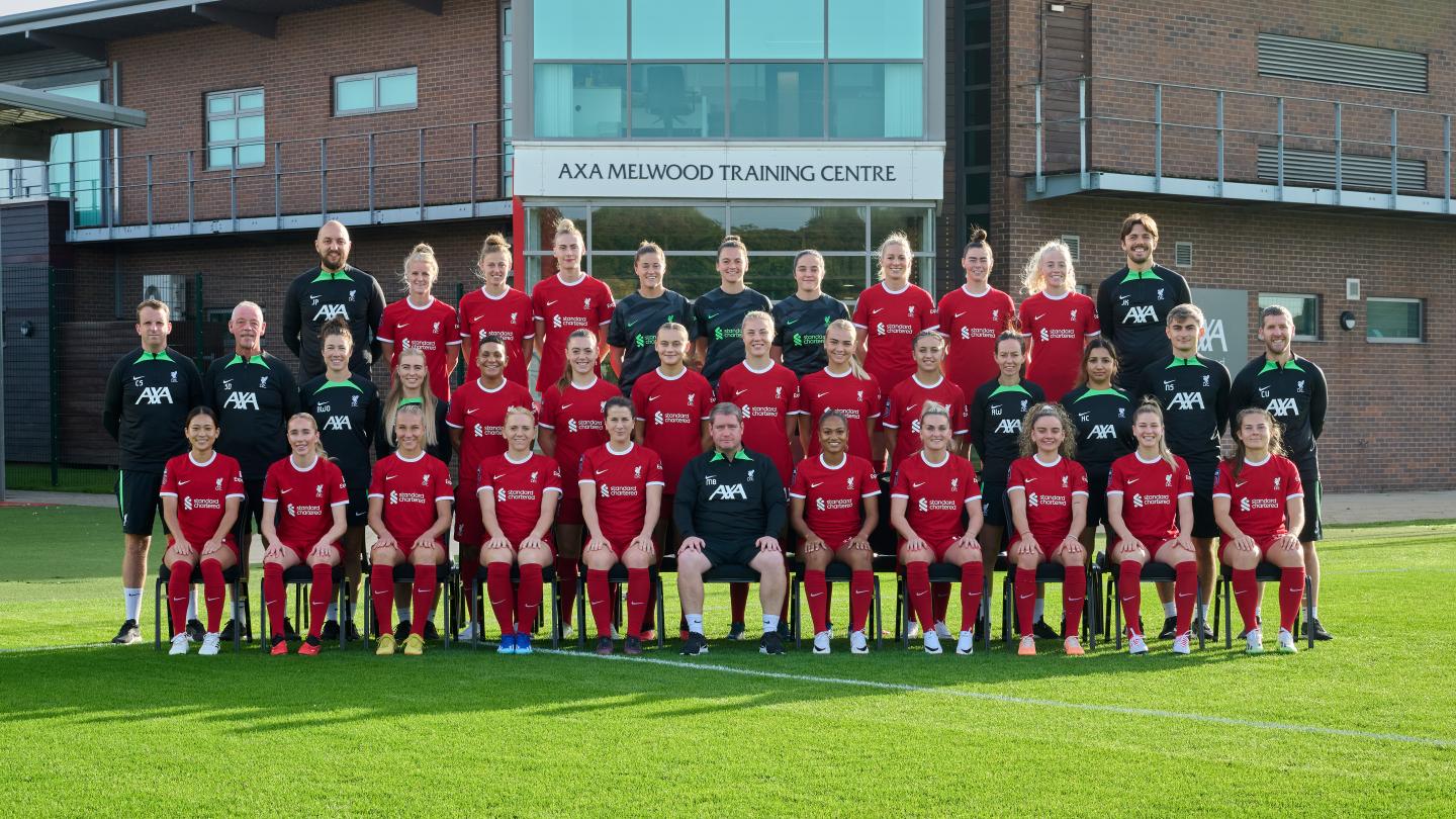 Liverpool FC Women's official squad photo for 202324 Liverpool FC