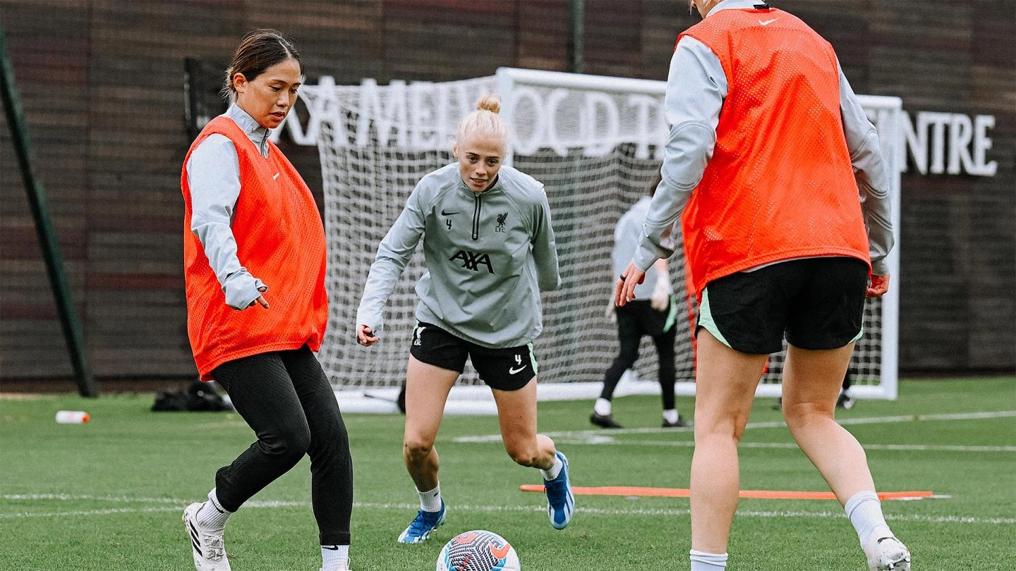 Training photos: LFC Women's Friday preparations for Anfield Merseyside derby