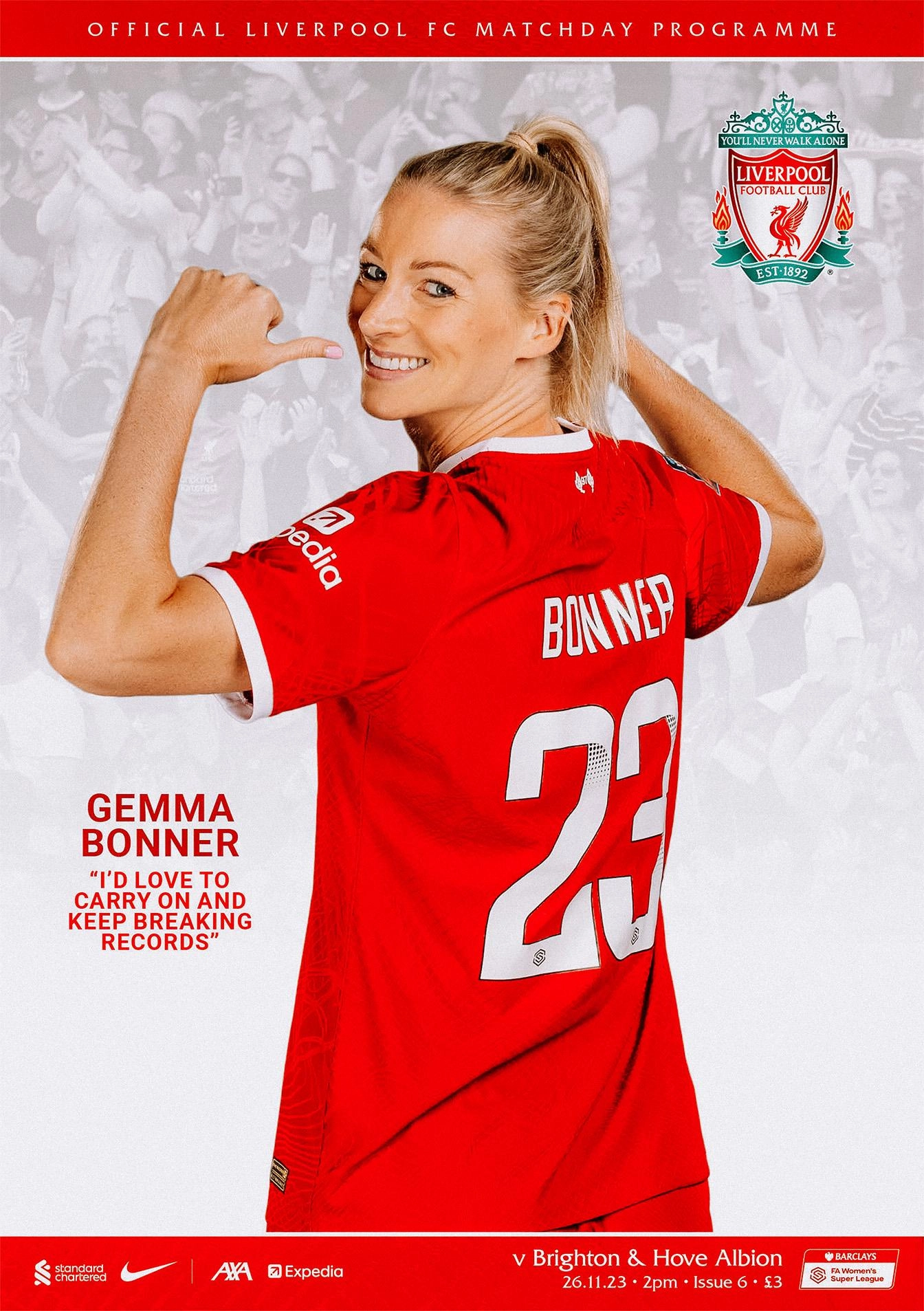 LIVERPOOL FC WOMEN PROGRAMME