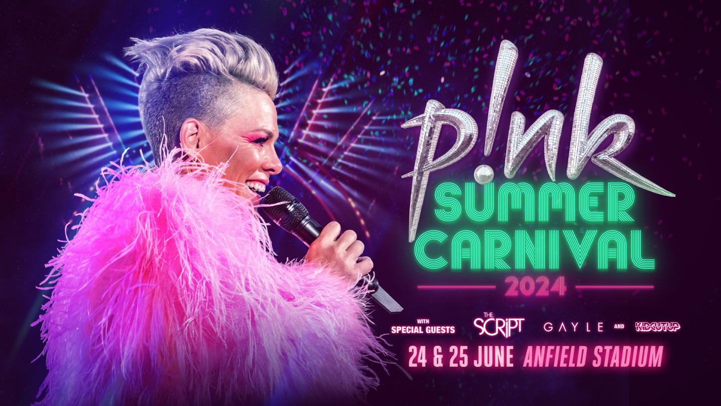 P!NK at Anfield Tickets now on general sale Liverpool FC