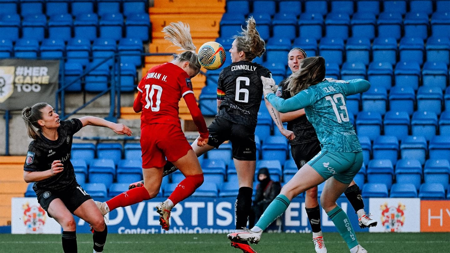 Roman Haug scores as Liverpool are held by Bristol City in WSL