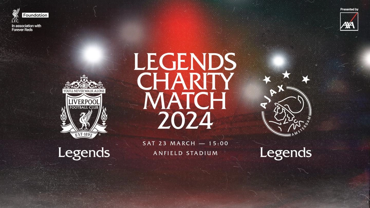 Seven players confirmed for LFC Legends clash with Ajax Legends