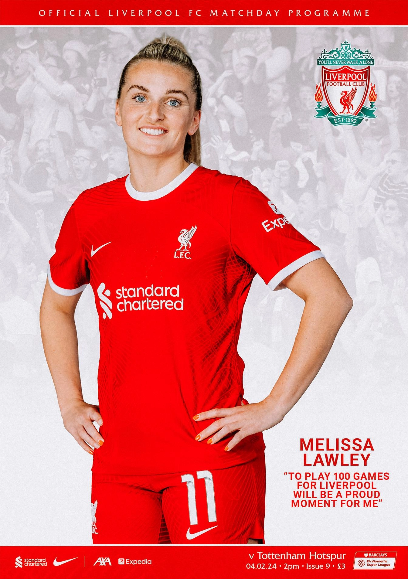 LIVERPOOL FC WOMEN PROGRAMME