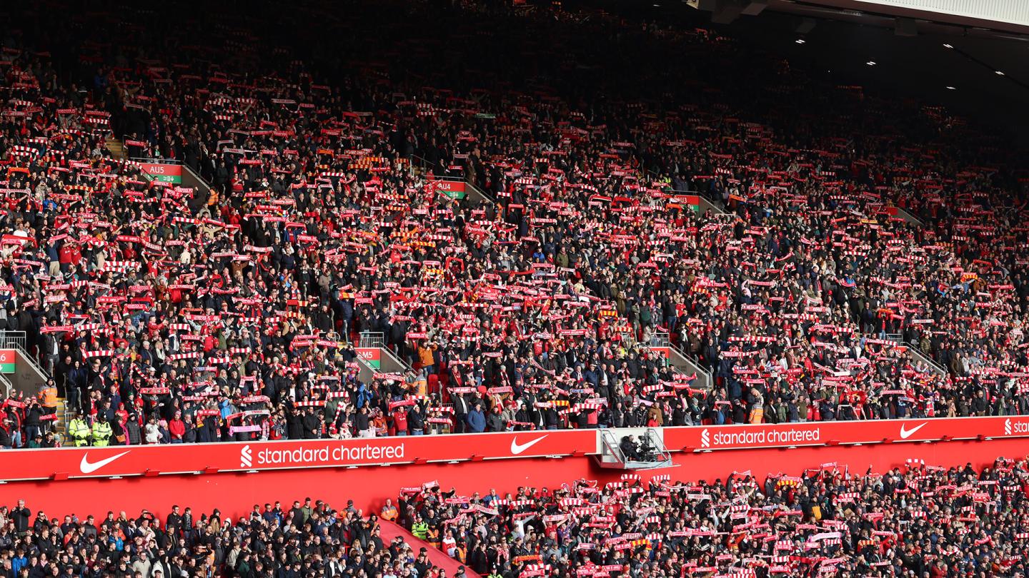 New Anfield League Attendance Record Set Liverpool Fc