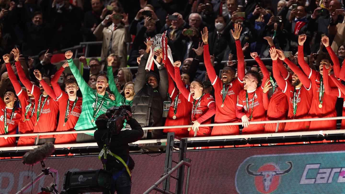 Watch: Liverpool Lift Carabao Cup Trophy At Wembley - Liverpool FC