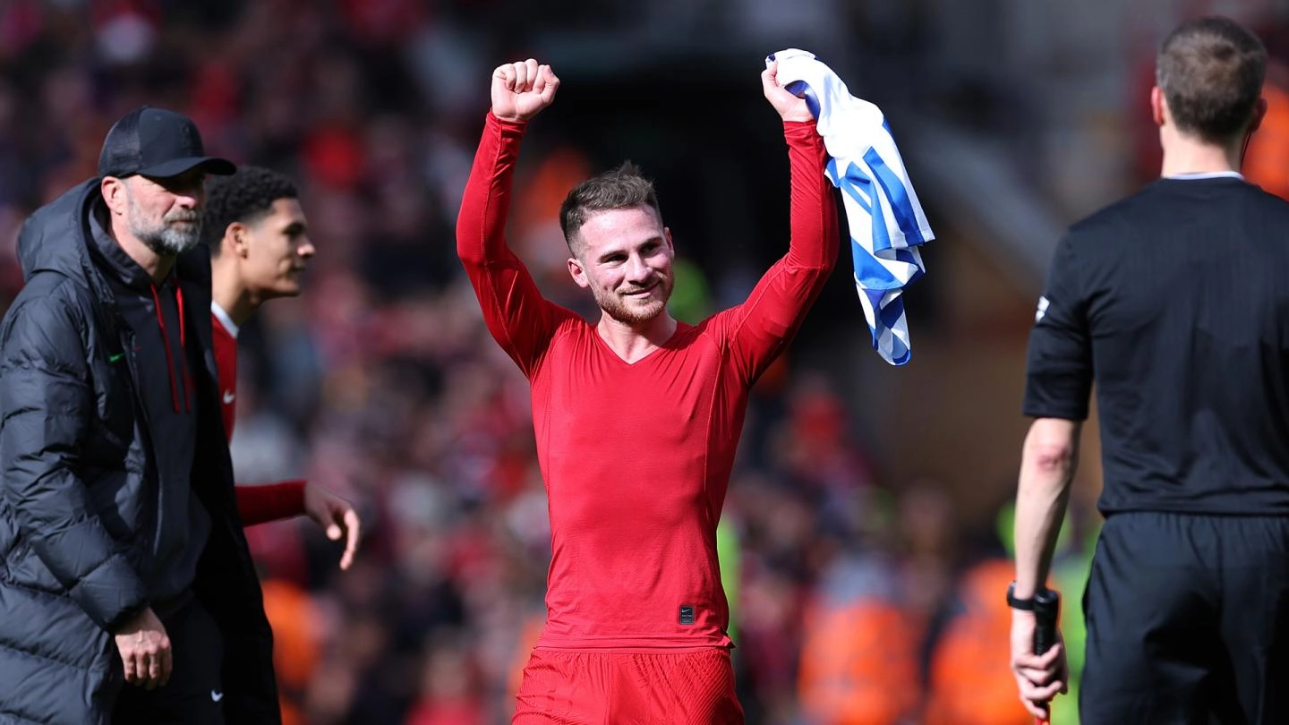 Liverpool star Alexis Mac Allister talks of 'mentality' after coming back against Brighton.