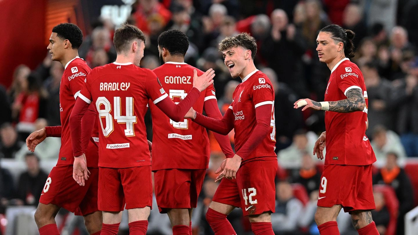 Clinical Liverpool put six past Sparta and reach Europa League quarters