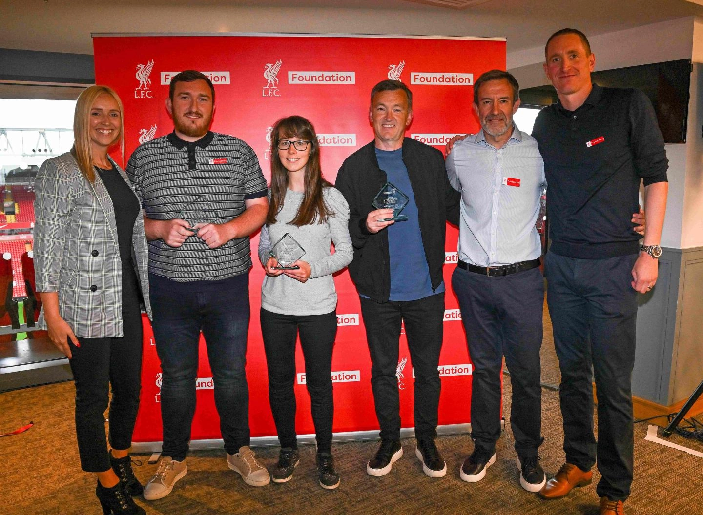 Staff Recognition award: Ryan Hardy, Rachel Rooney and Peter Edwards