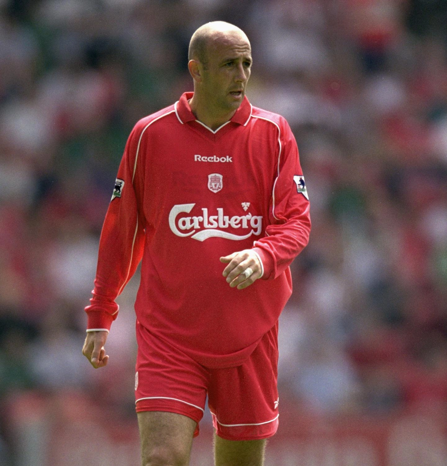 July 2000: McAllister during his first pre-season with Liverpool