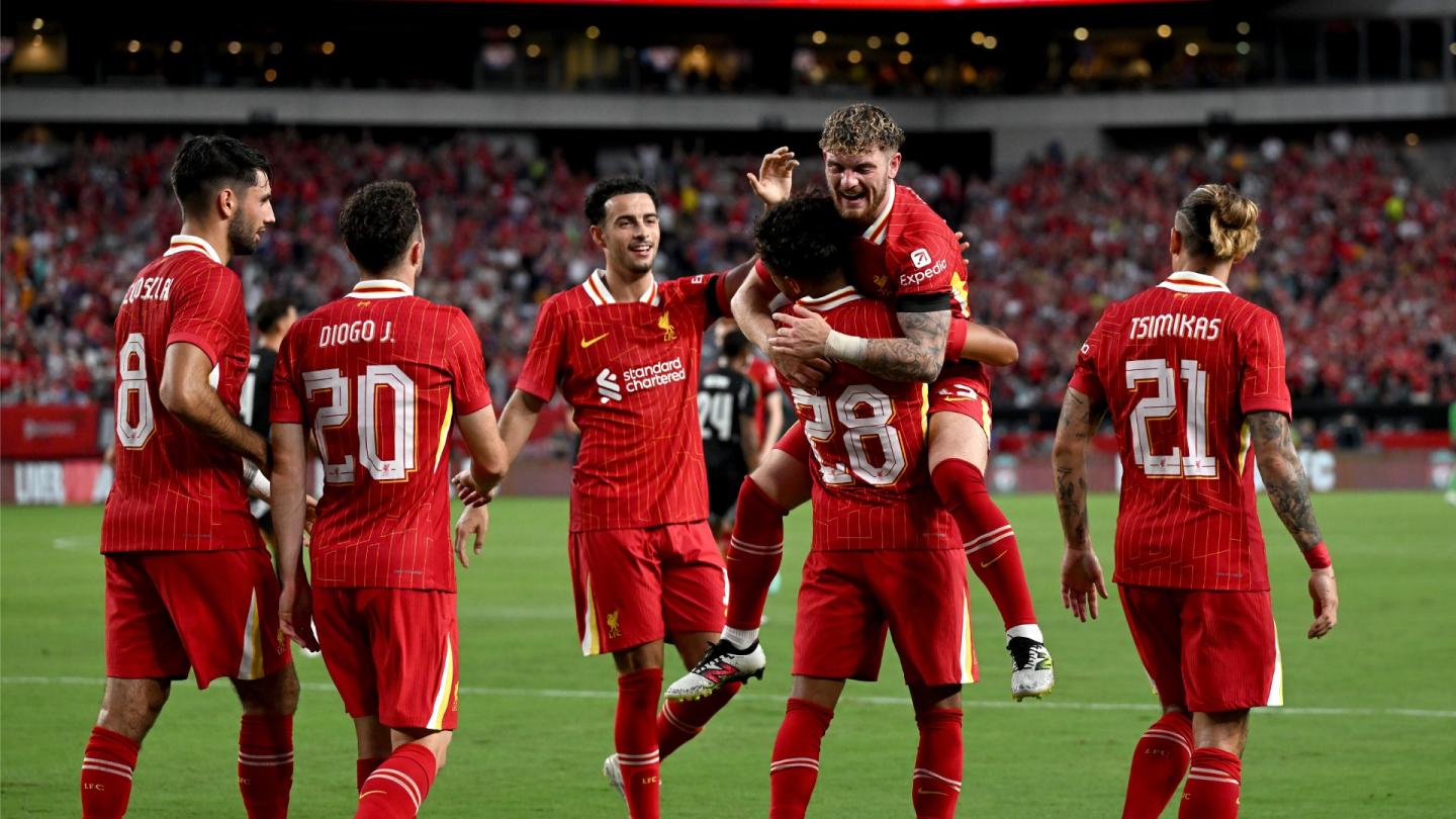 Mohamed Salah and Fabio Carvalho strike as Liverpool beat Arsenal in USA