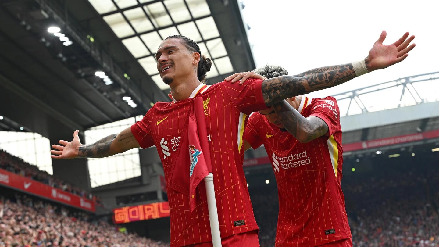 Celebration photos: How Reds toasted three goals at Anfield on Saturday