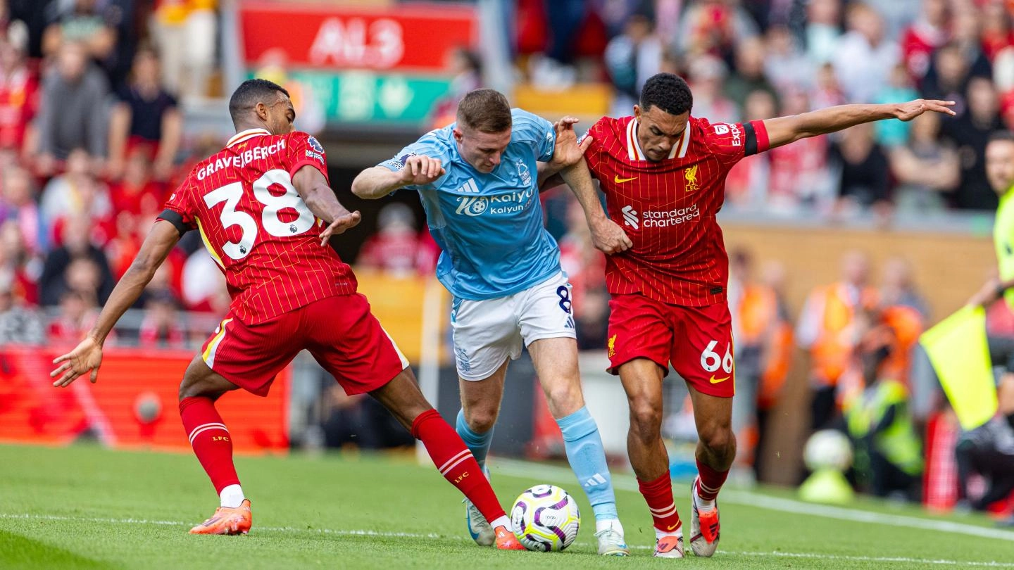 Liverpool beaten in Premier League by Nottingham Forest