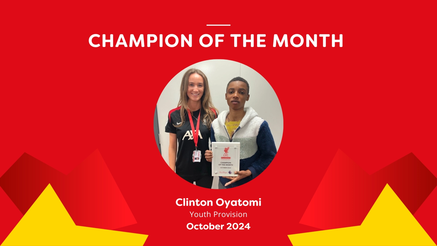 Champion of the month graphic october 2024