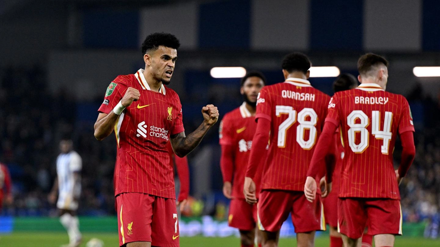 Brighton 2-3 Liverpool: Watch Carabao Cup highlights and full 90 minutes