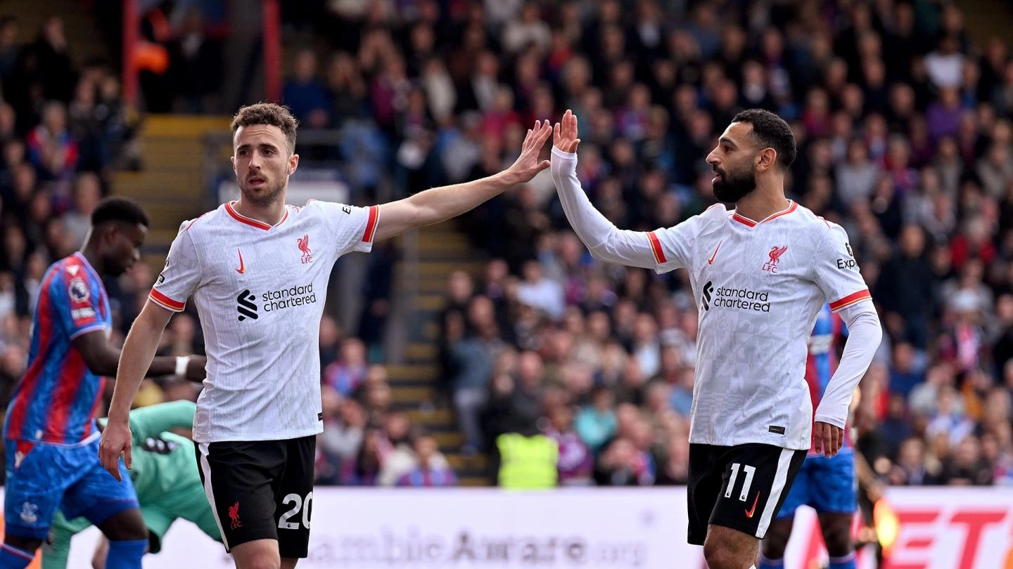 Diogo Jota goal secures victory for league leaders Liverpool at Palace ...