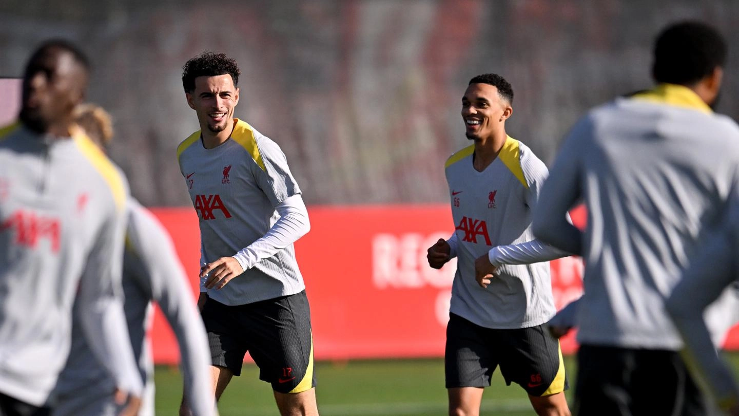 Galería de entrenamiento: el Liverpool se prepara para el viaje de la Liga de Campeones al RB Leipzig