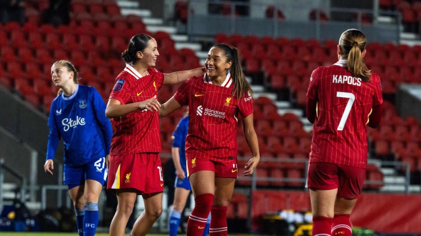 Liverpool claim Merseyside derby victory over Everton in Women's League Cup