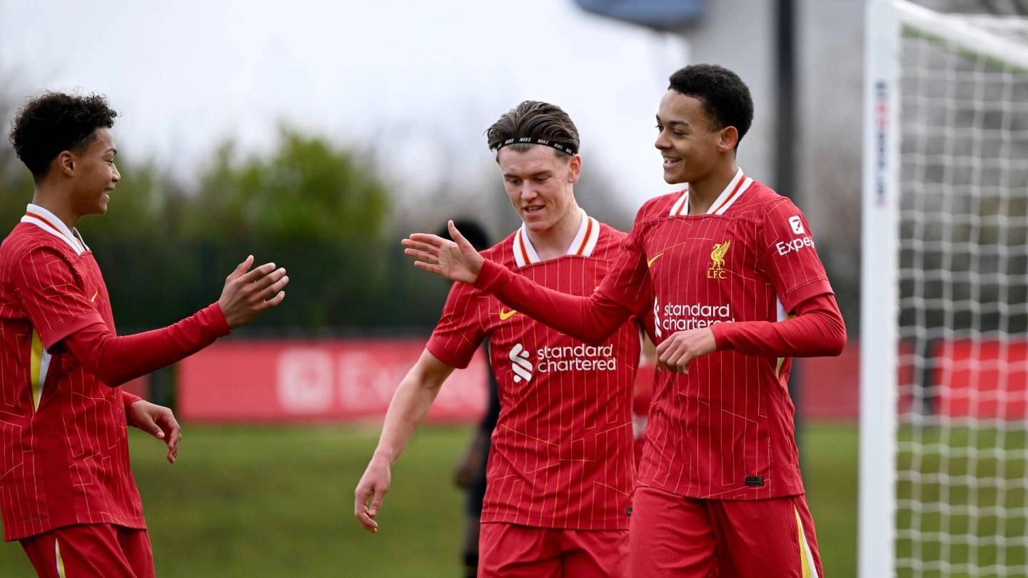 Laporan pertandingan U18: Liverpool menutup 2024 dengan kemenangan 4-2 di kandang melawan Wolves