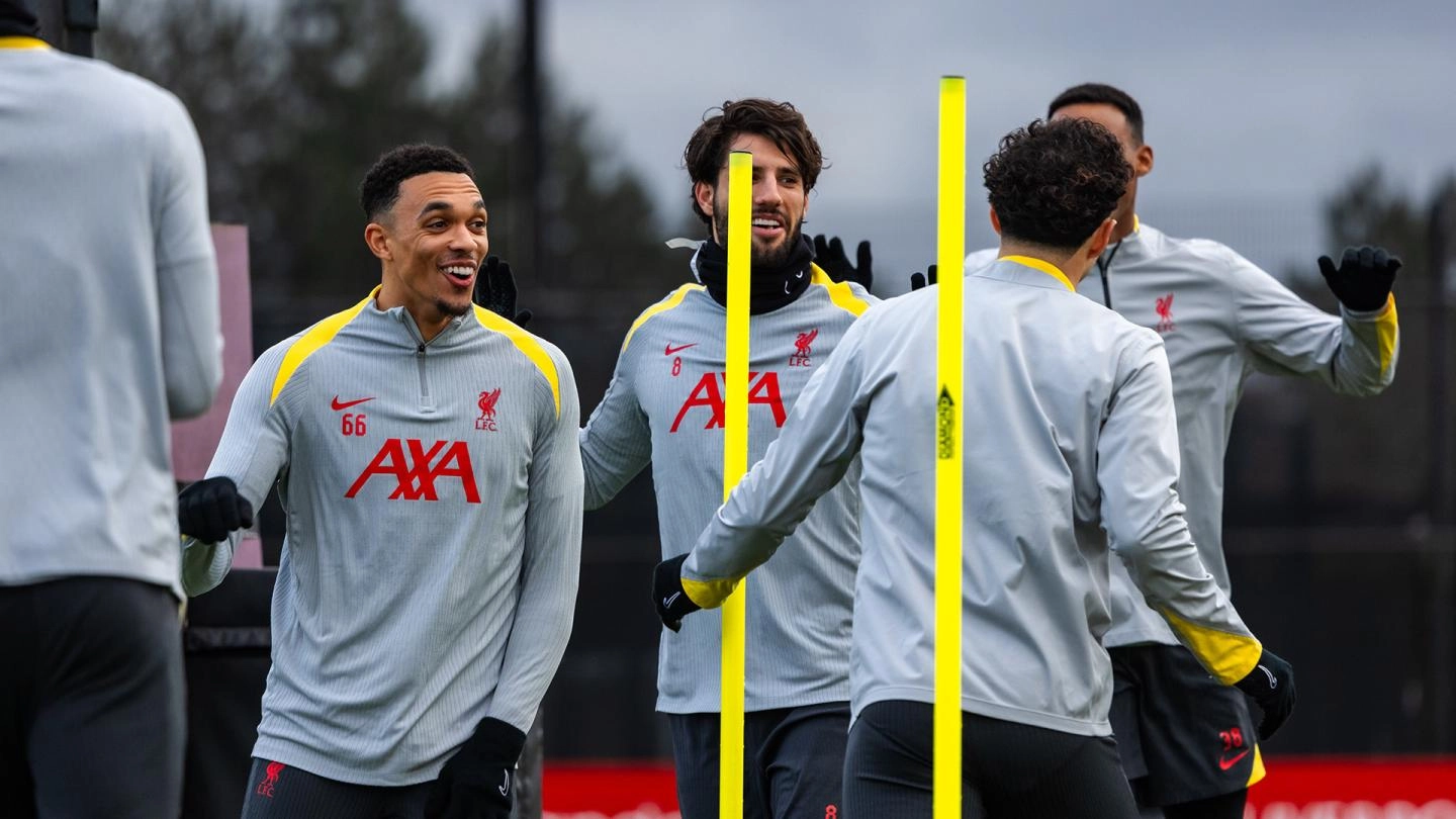 Training photos: Liverpool's Monday work ahead of UCL trip to Girona