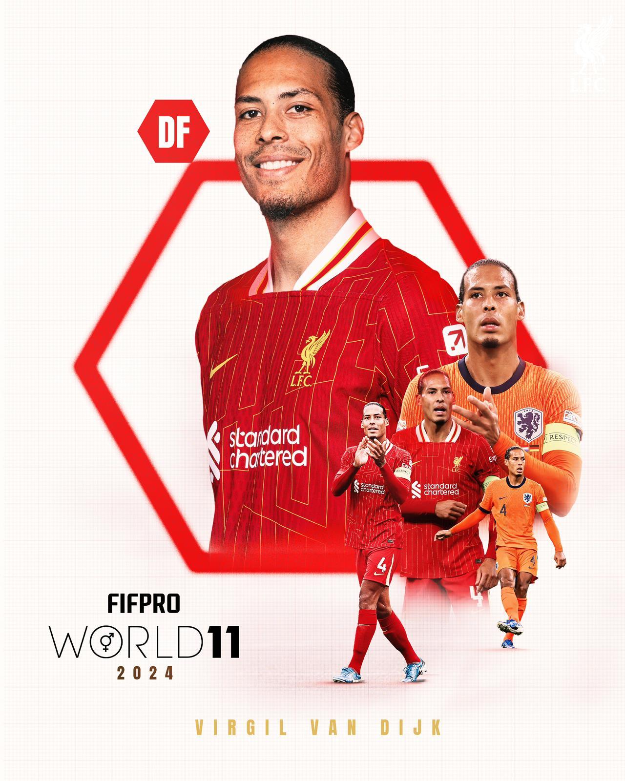リヴァプールFCVIRGIL VAN DIJK（ファン・ダイク）背番号4 ヴァージル