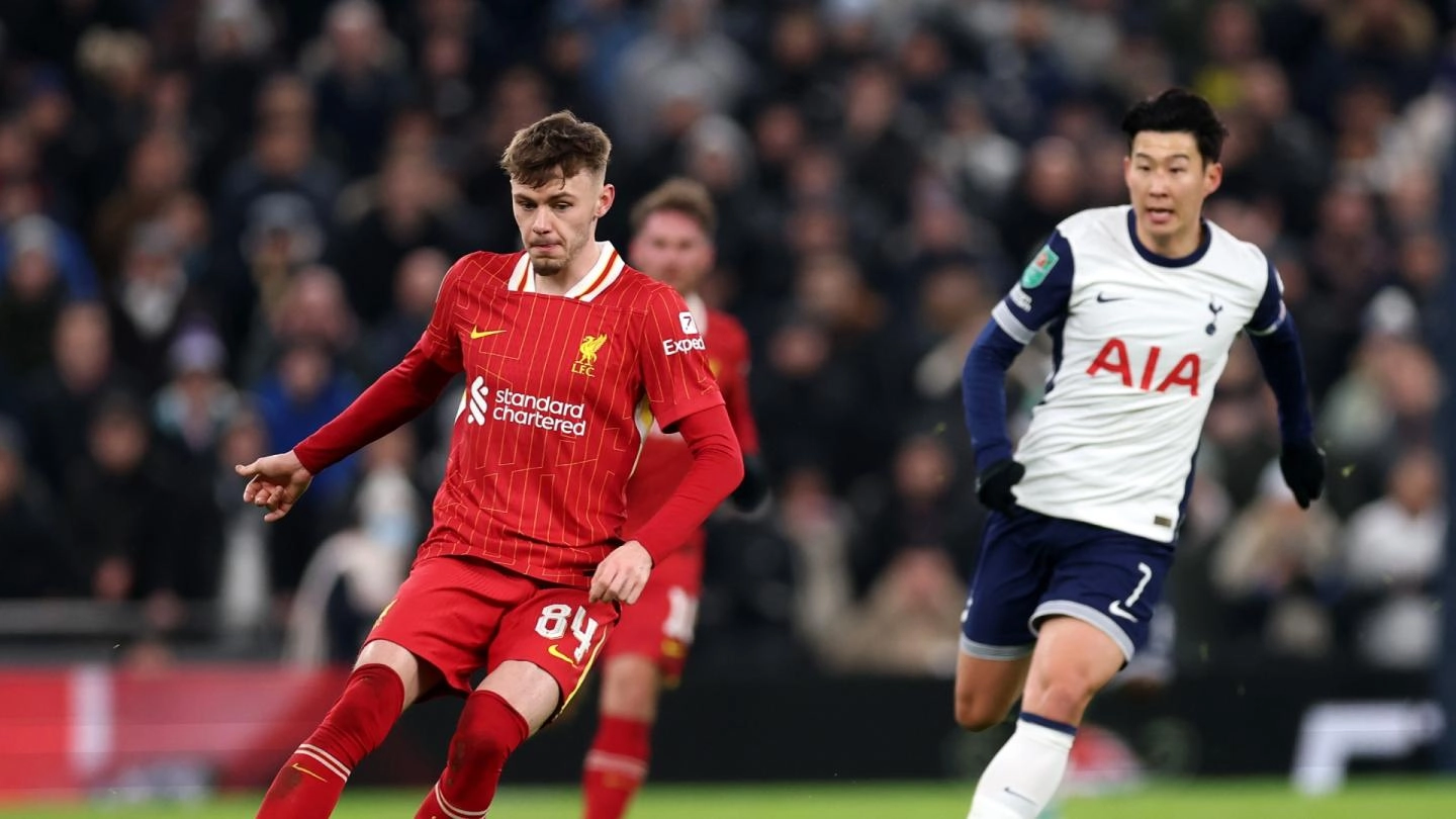 Conor Bradley on defeat at Tottenham, second-leg motivation and return from injury