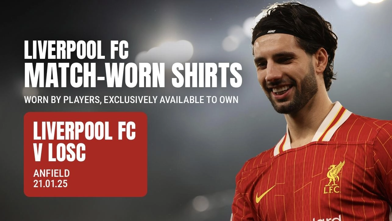 Bid on match worn Liverpool shirts from Champions League win over Lille Liverpool FC