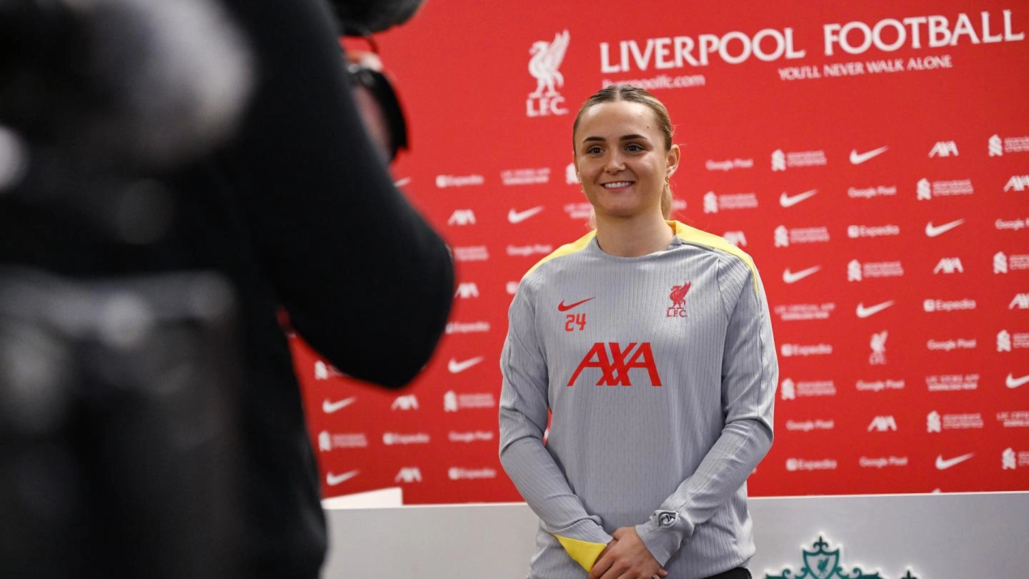 Signing-day photos: Sam Kerr joins Liverpool FC Women on loan