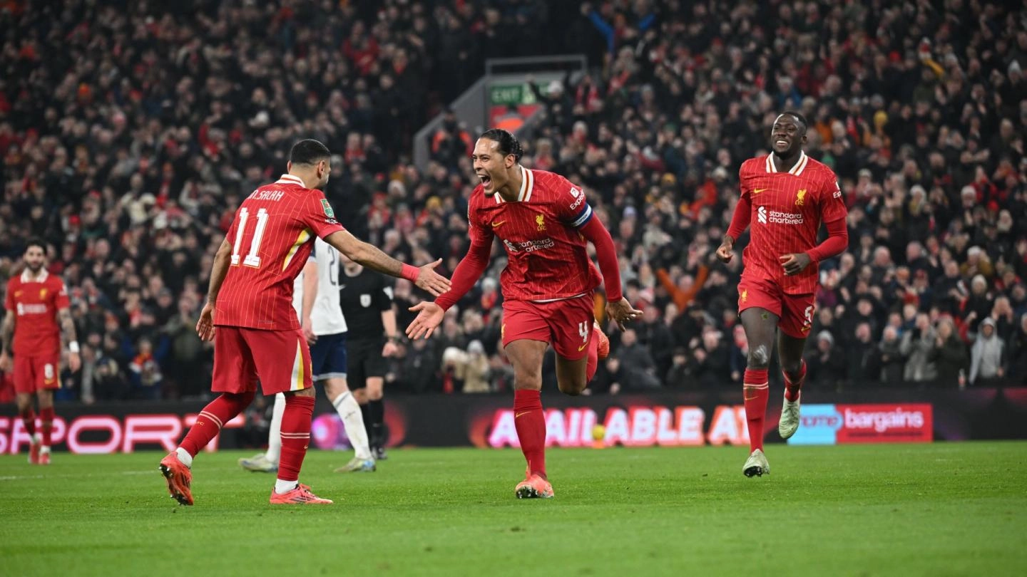 Liverpool beat Tottenham 4-0 at Anfield to book place in Carabao Cup final