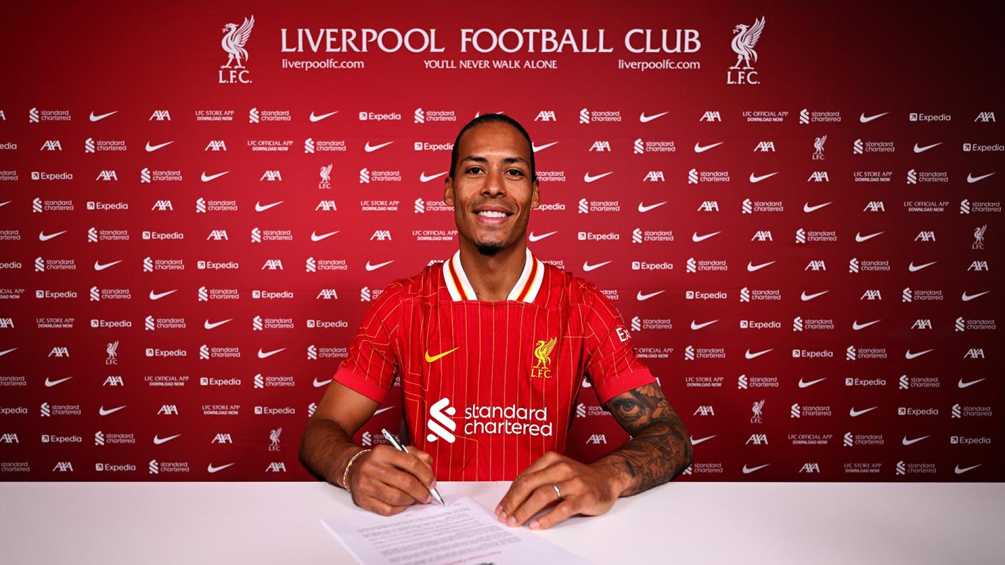 Virgil van Dijk Signs New Contract with Liverpool FC
