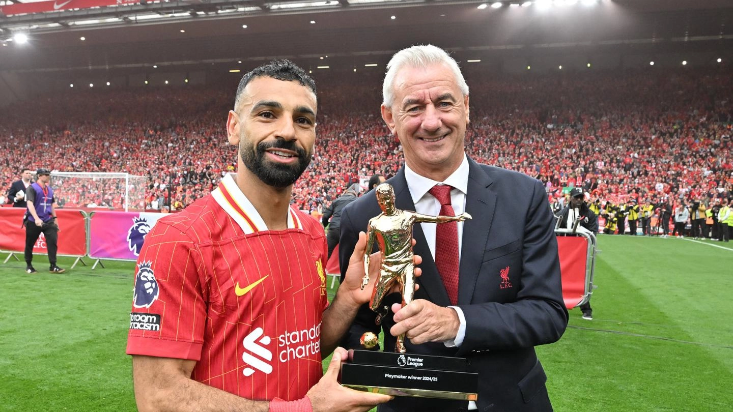 Mohamed Salah earns second Premier League Playmaker prize