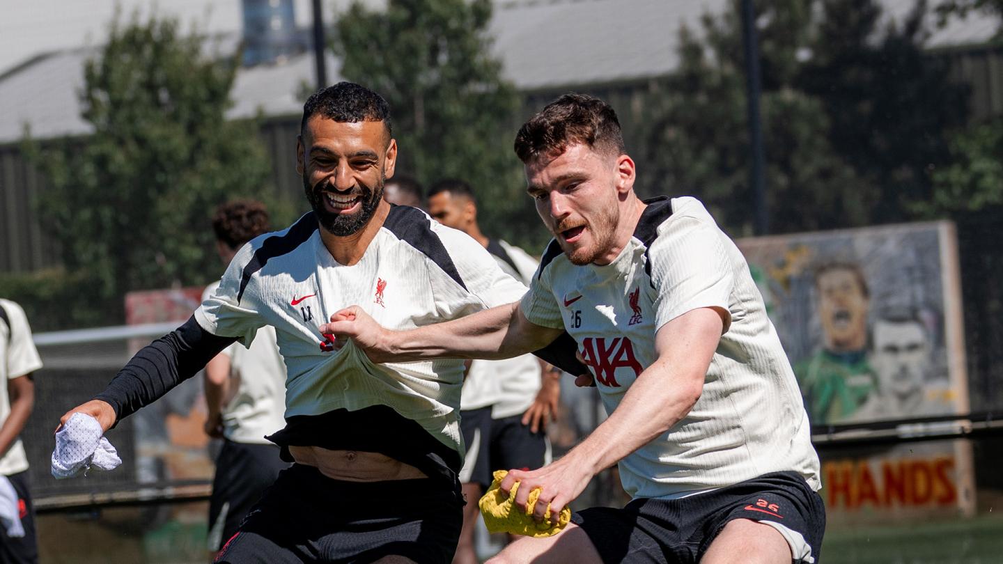 Training photos: Liverpool work towards final away trip of the season at ...