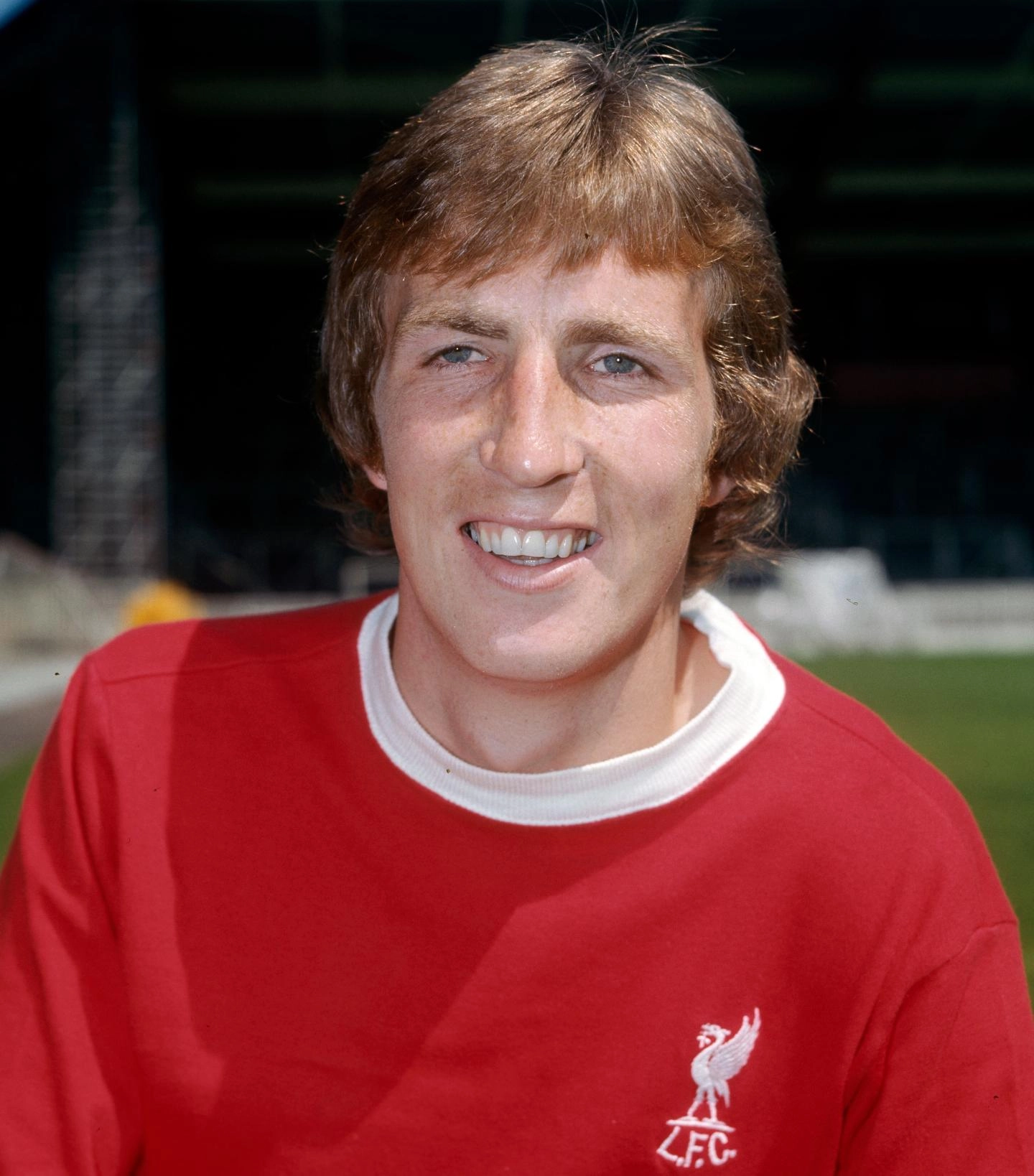 1975: All smiles ahead of his first campaign as a Liverpool player.