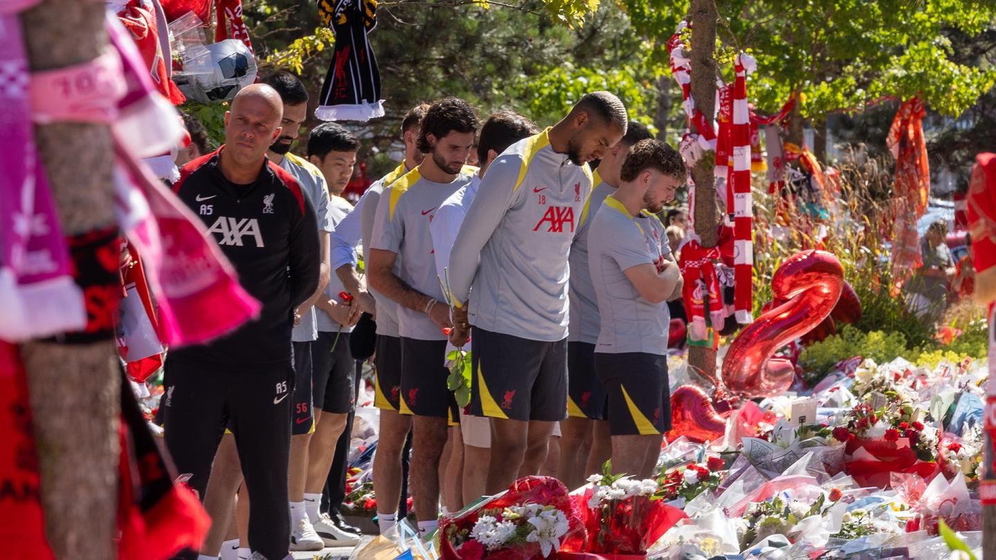 Liverpool pay Anfield respects alongside family of Diogo Jota and Andre Silva