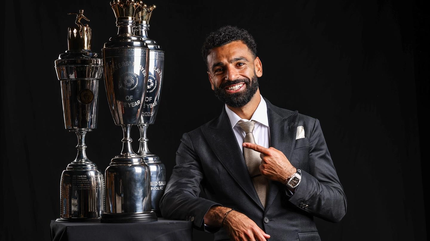 Gallery: Mohamed Salah and his three PFA Player of the Year awards