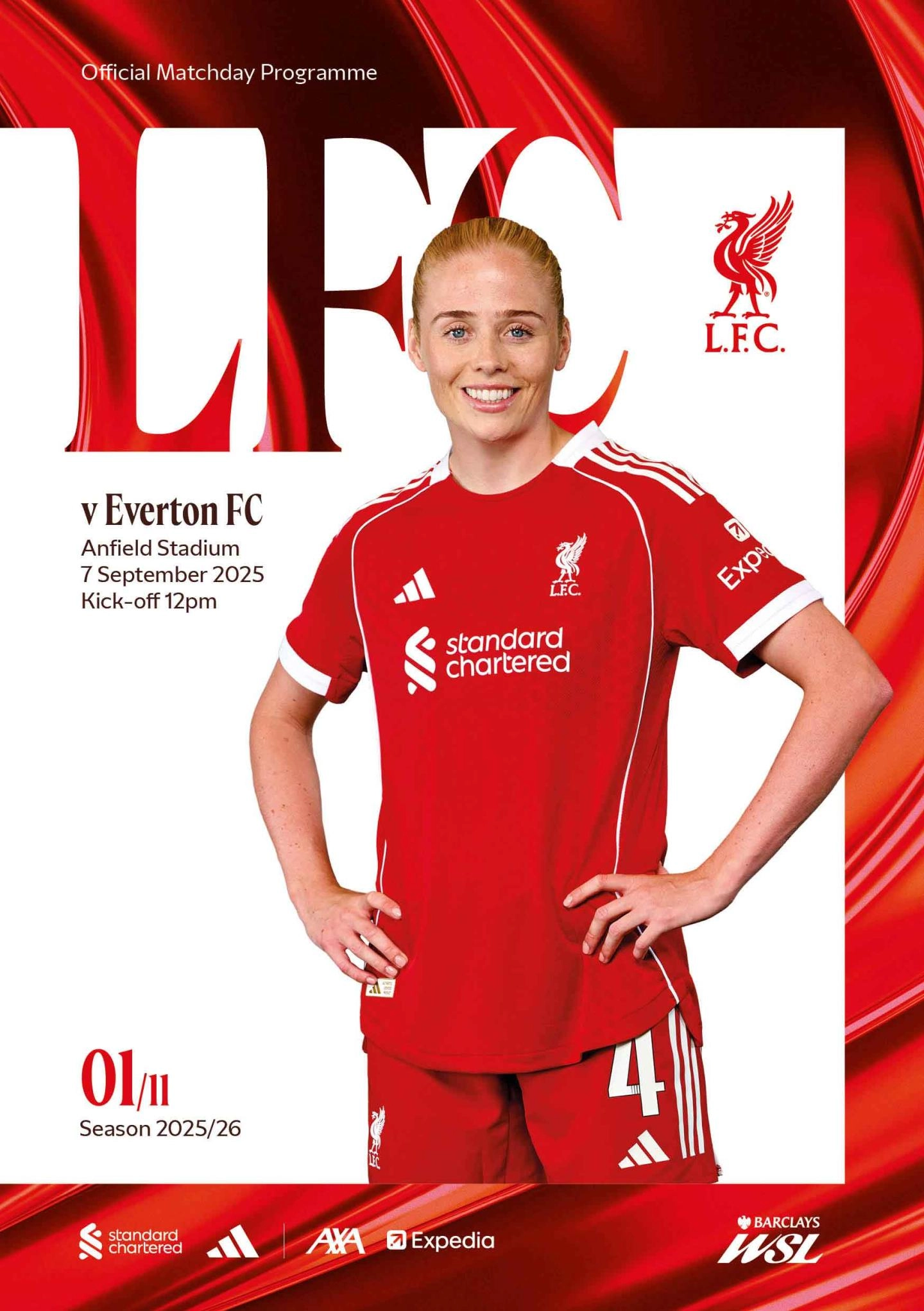 LIVERPOOL V EVERTON PROGRAMME