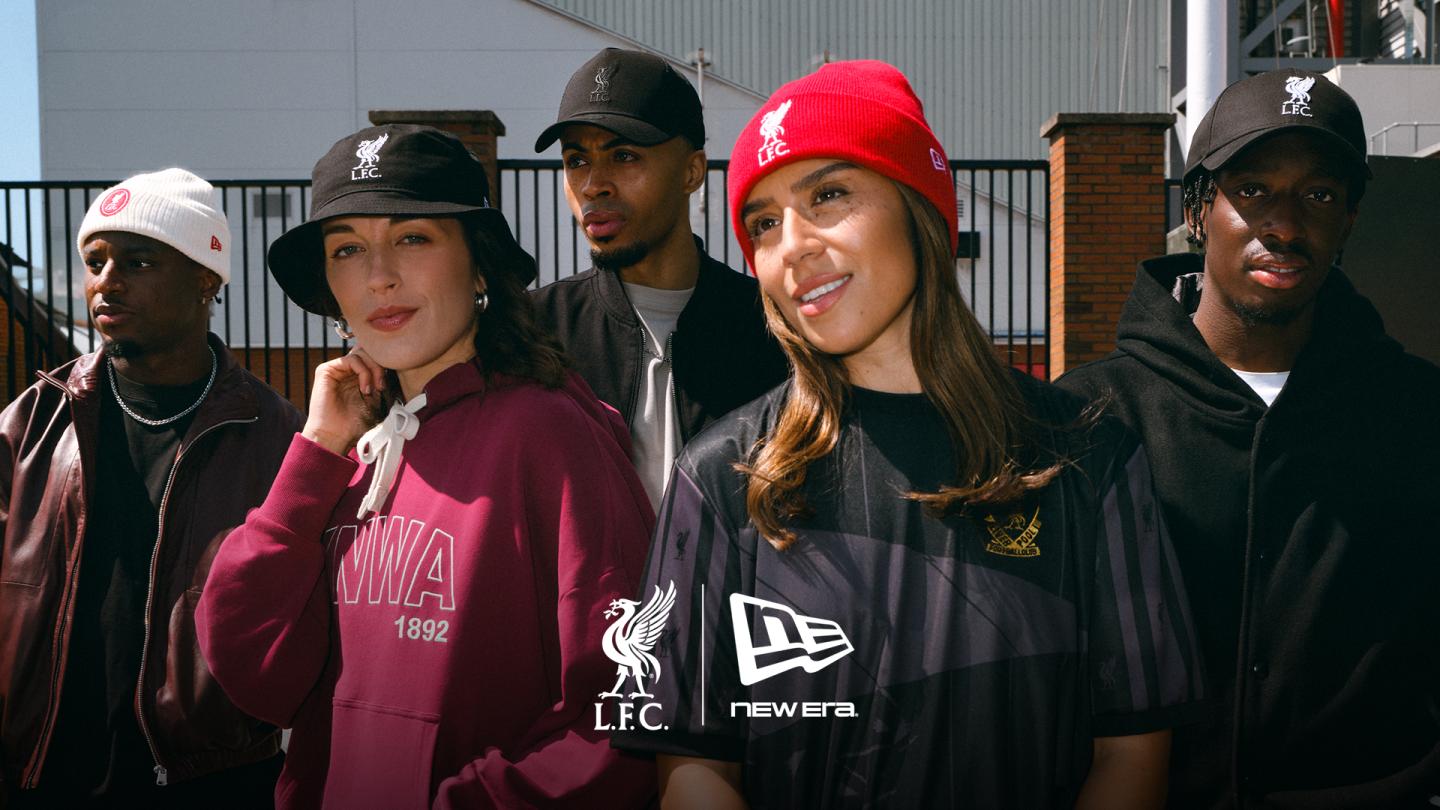 New Era Berretto Invernale In Maglia A Costine - CORE Cuff FC Liverpool - Rosso, 100% Acrilico
