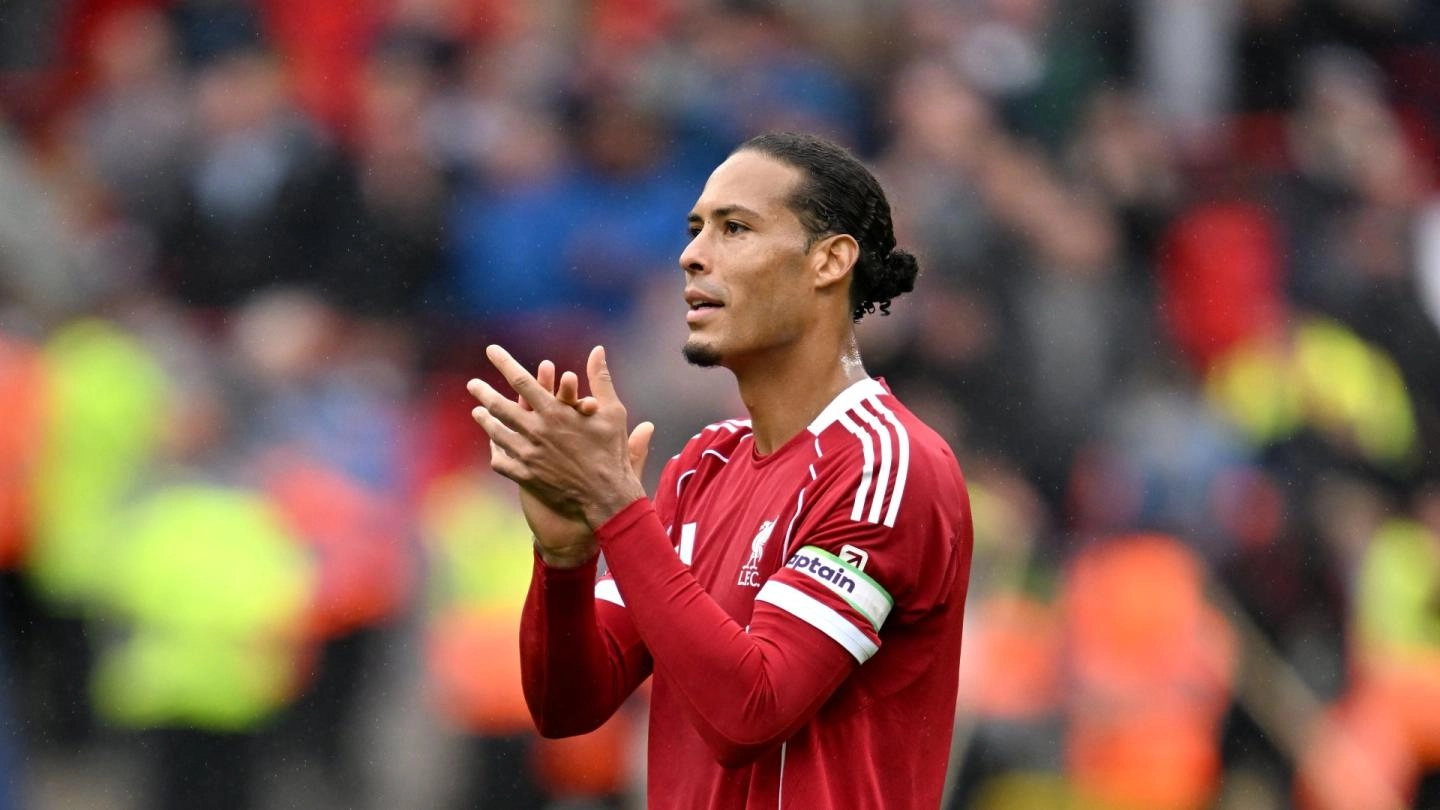 Virgil van Dijk playing for Liverpool