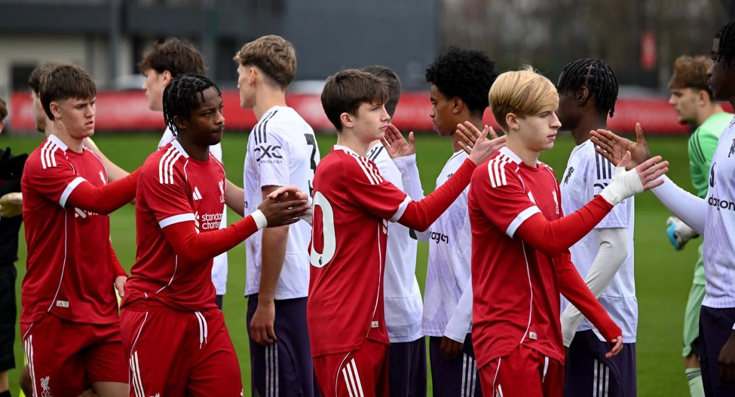Liverpool U18s take on Manchester United