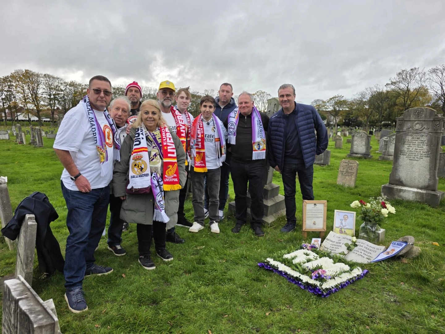 Liverpool and Real Madrid fan groups came together this week to pay tribute to Arthur Vere Scott Johnson