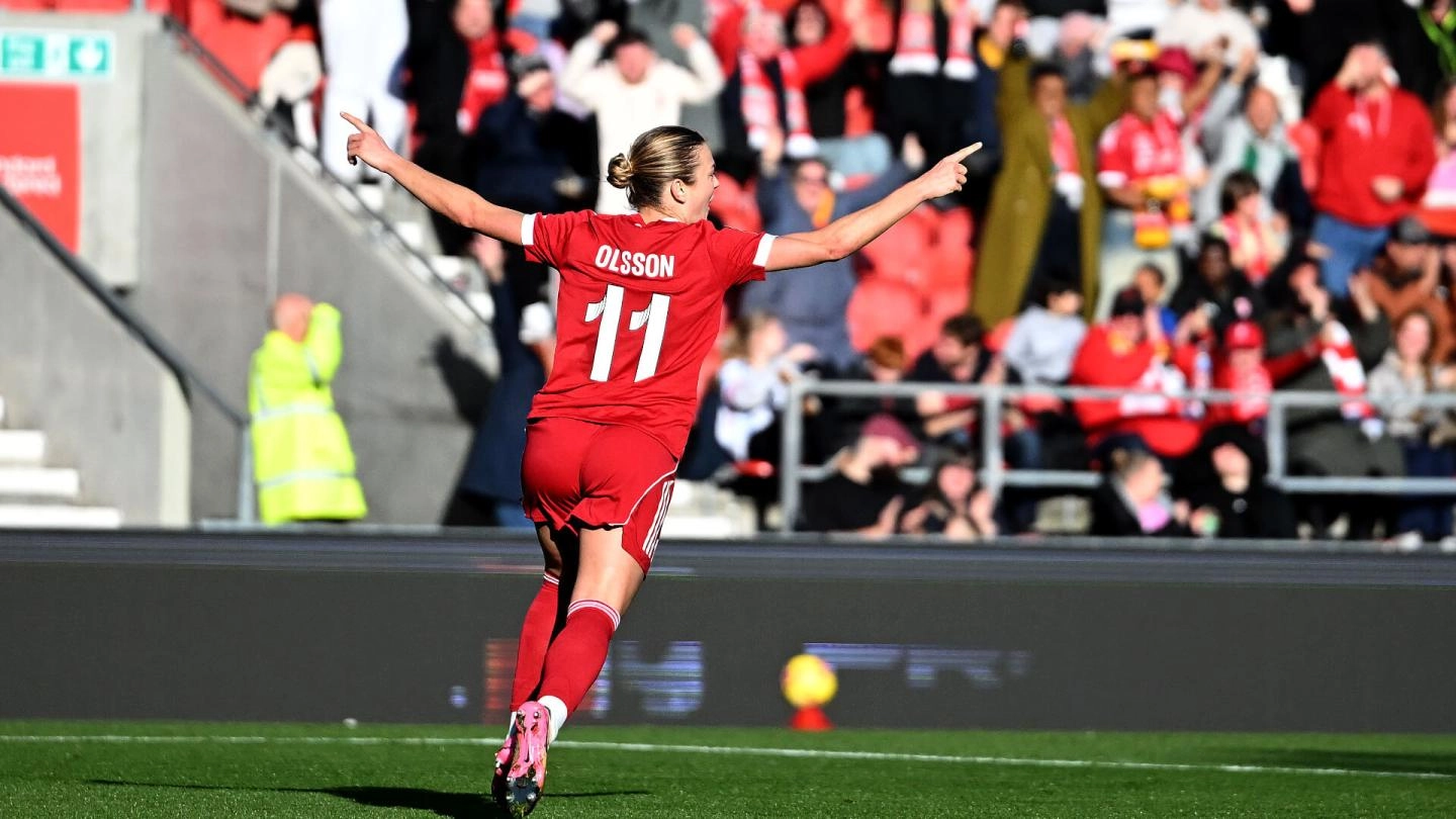 Pre-match stats: Beata Olsson aiming for WSL record as Liverpool visit Arsenal