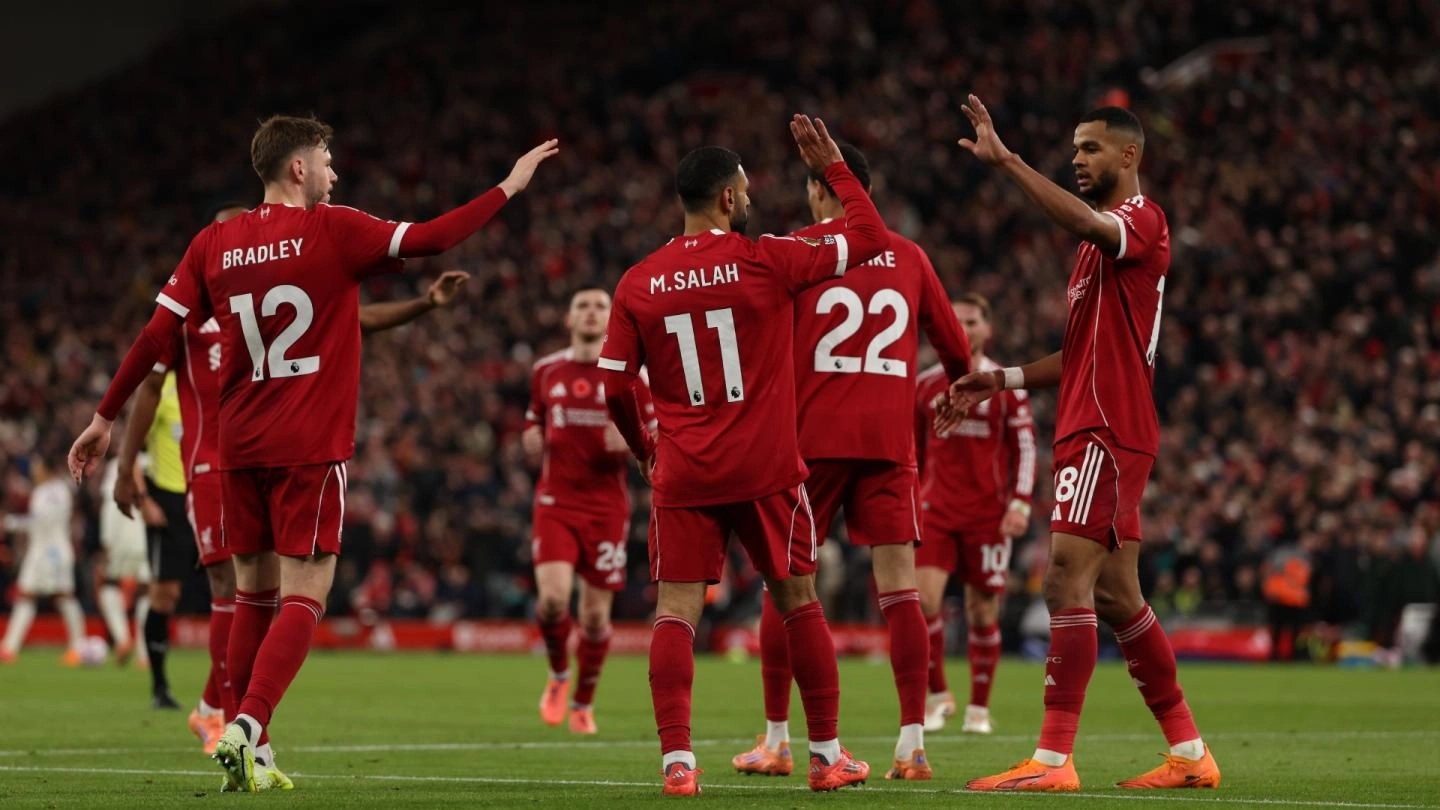 Salah and Gravenberch strike for Liverpool in Premier League win over Aston Villa